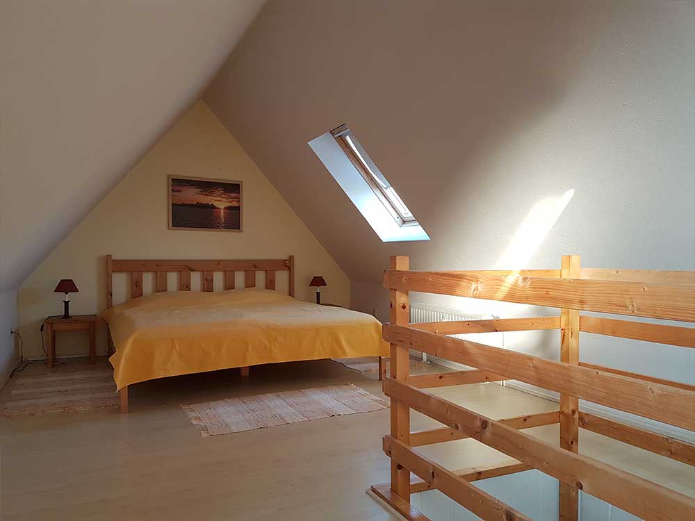 Schlafzimmer Ferienwohnung Dachromantik